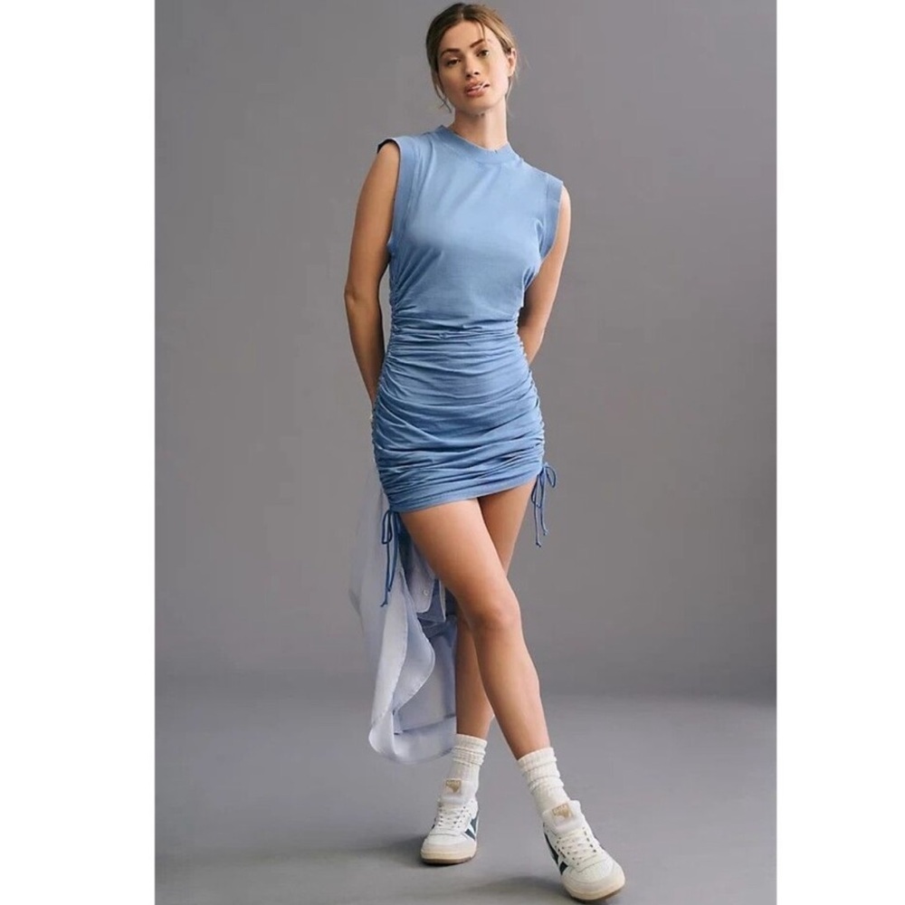 Anthropologie Daily Practice Ruched Mini dress